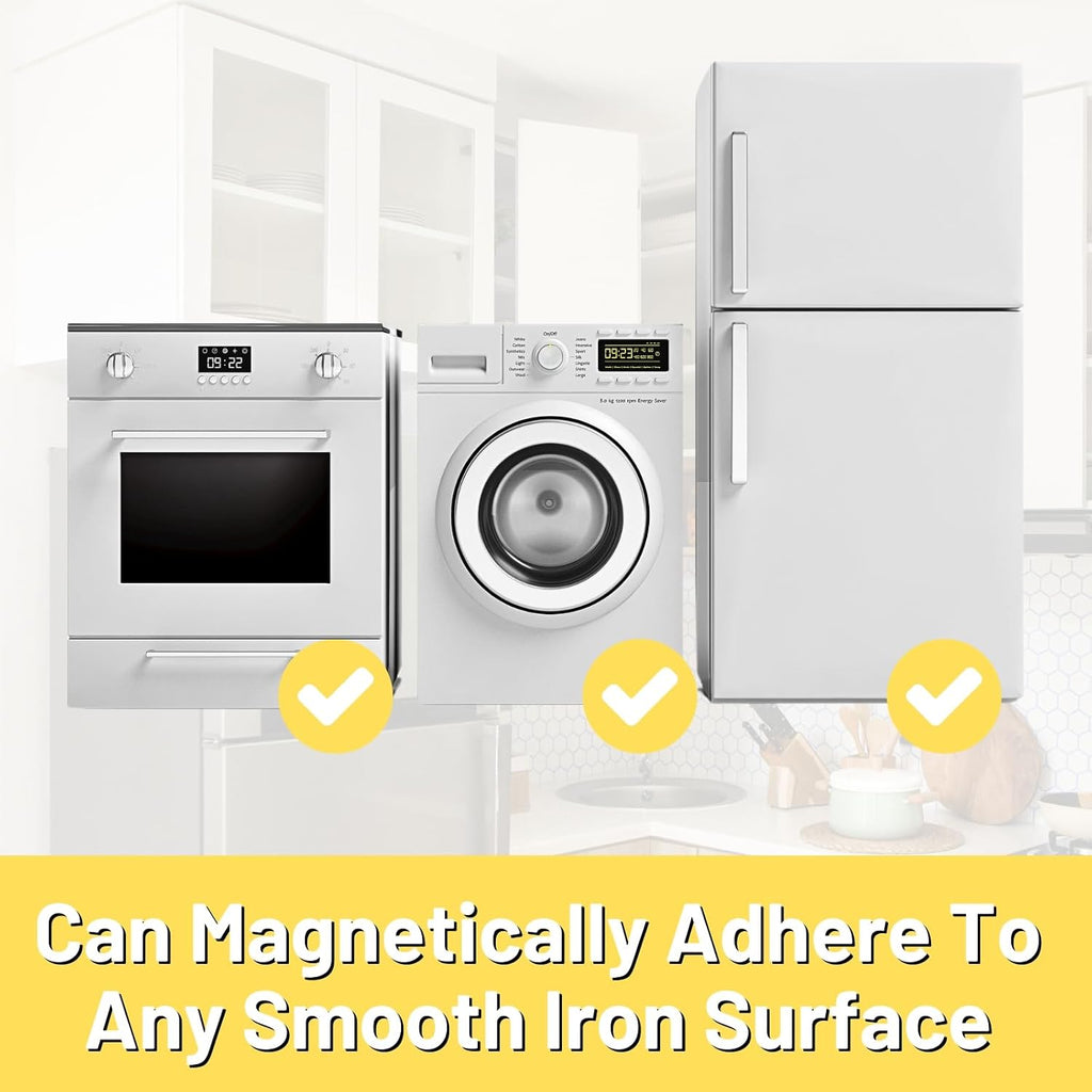 Heavy Duty Magnetic Storage Shelf for Refrigerator, No Drill Kitchen Organizer Rack with Large Capacity for Fruits, Vegetables and Snacks
