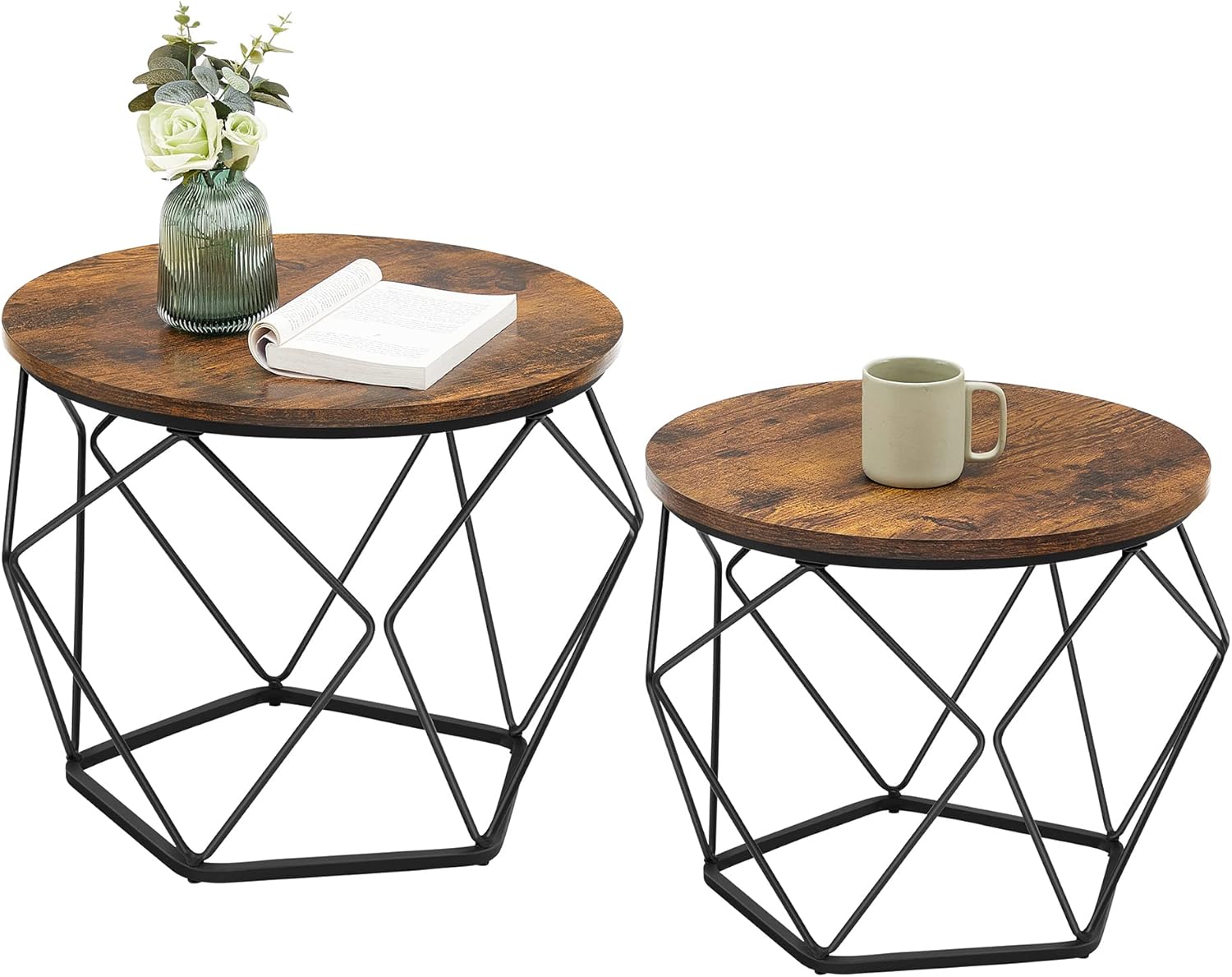 Modern 2-Piece Coffee Table Set for Compact Living
