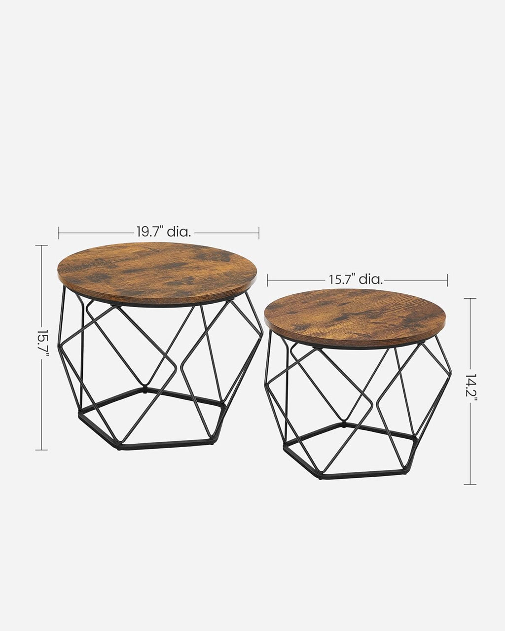 Modern 2-Piece Coffee Table Set for Compact Living