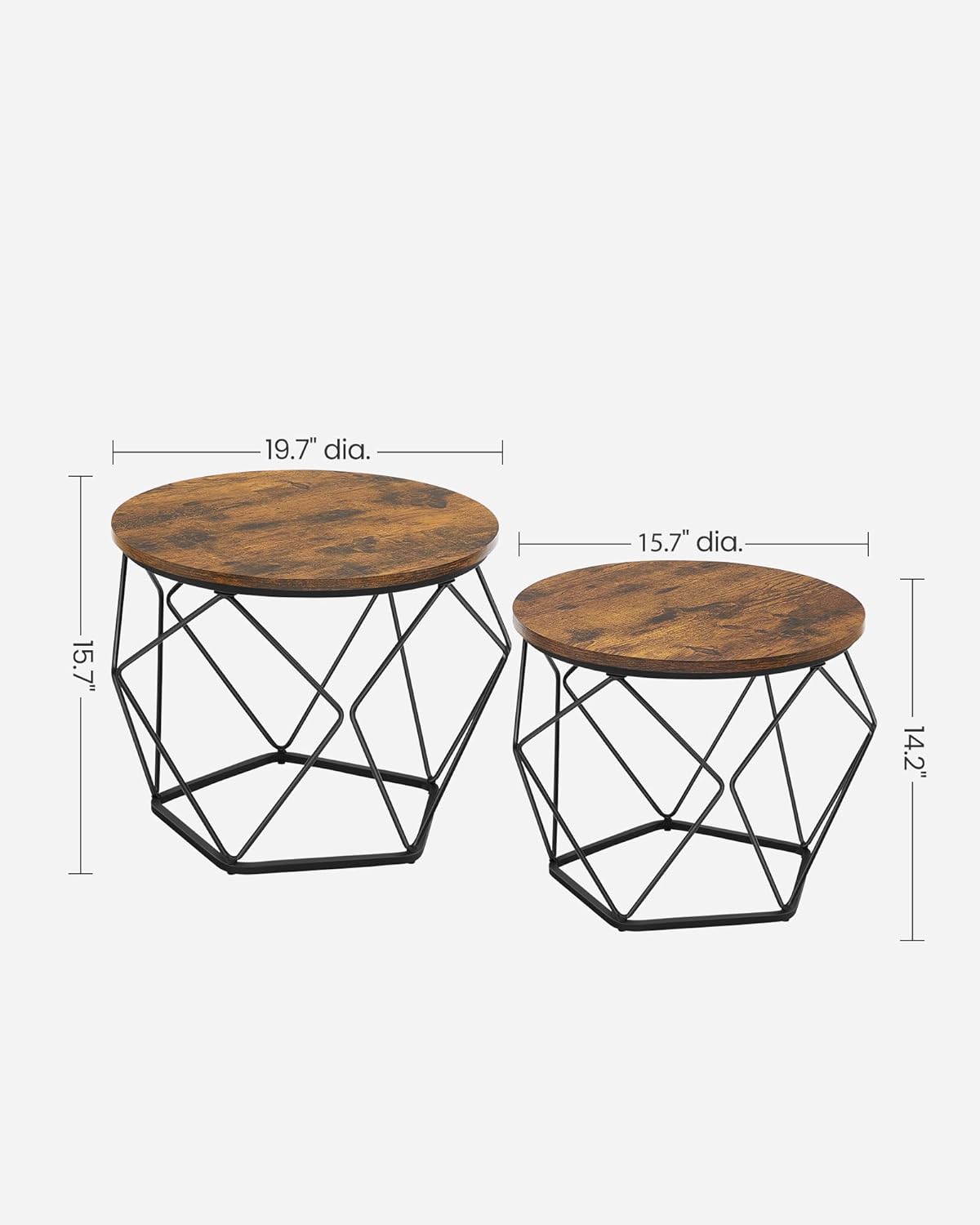 Modern 2-Piece Coffee Table Set for Compact Living