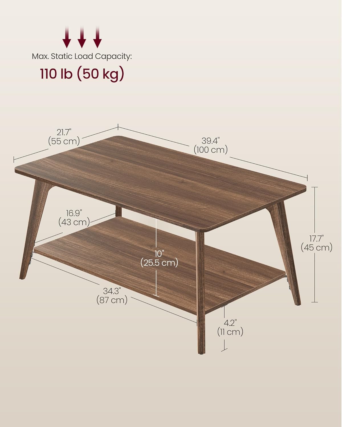 Coffee Table – Mid-Century Modern Elegance for Your Living Space