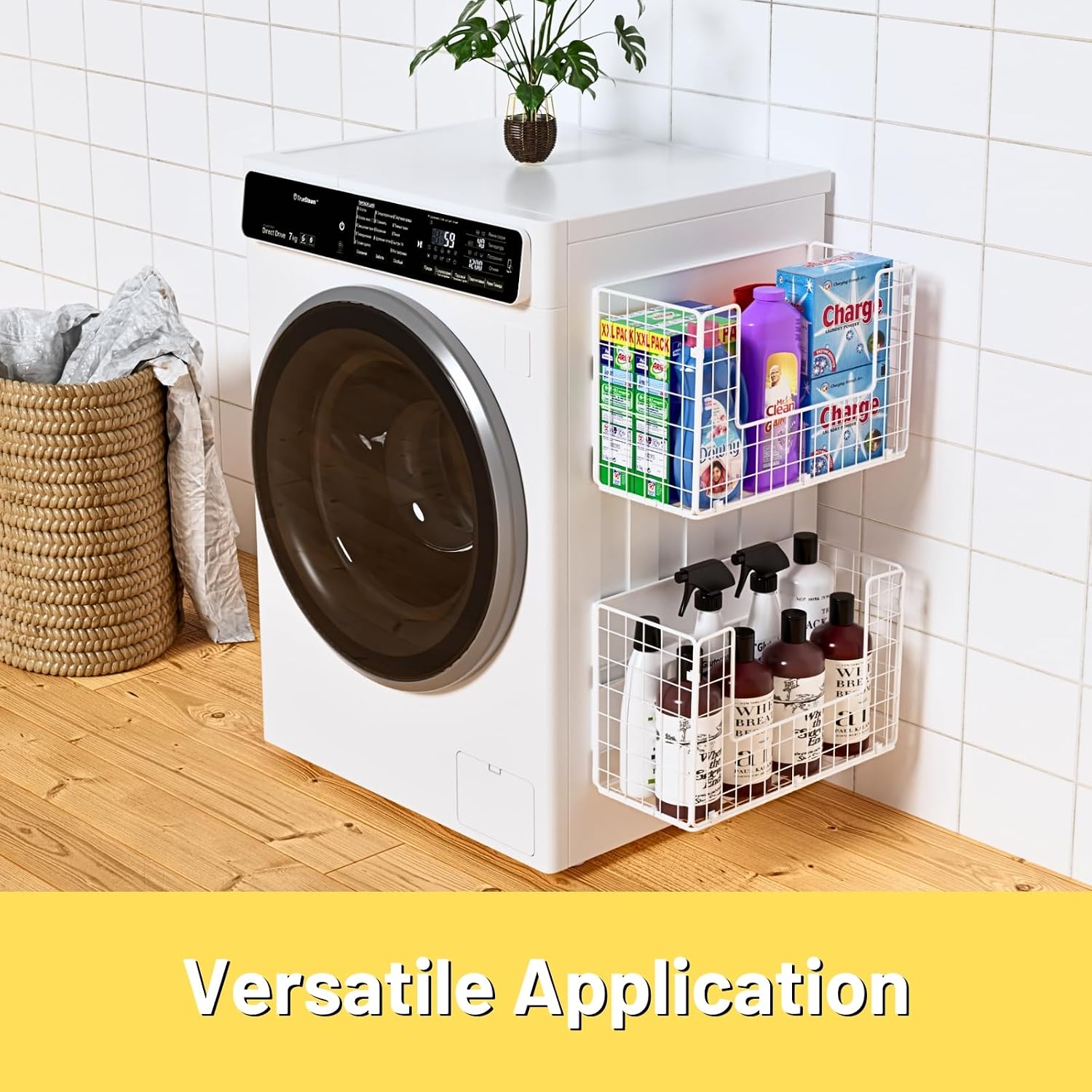 Heavy Duty Magnetic Storage Shelf for Refrigerator, No Drill Kitchen Organizer Rack with Large Capacity for Fruits, Vegetables and Snacks
