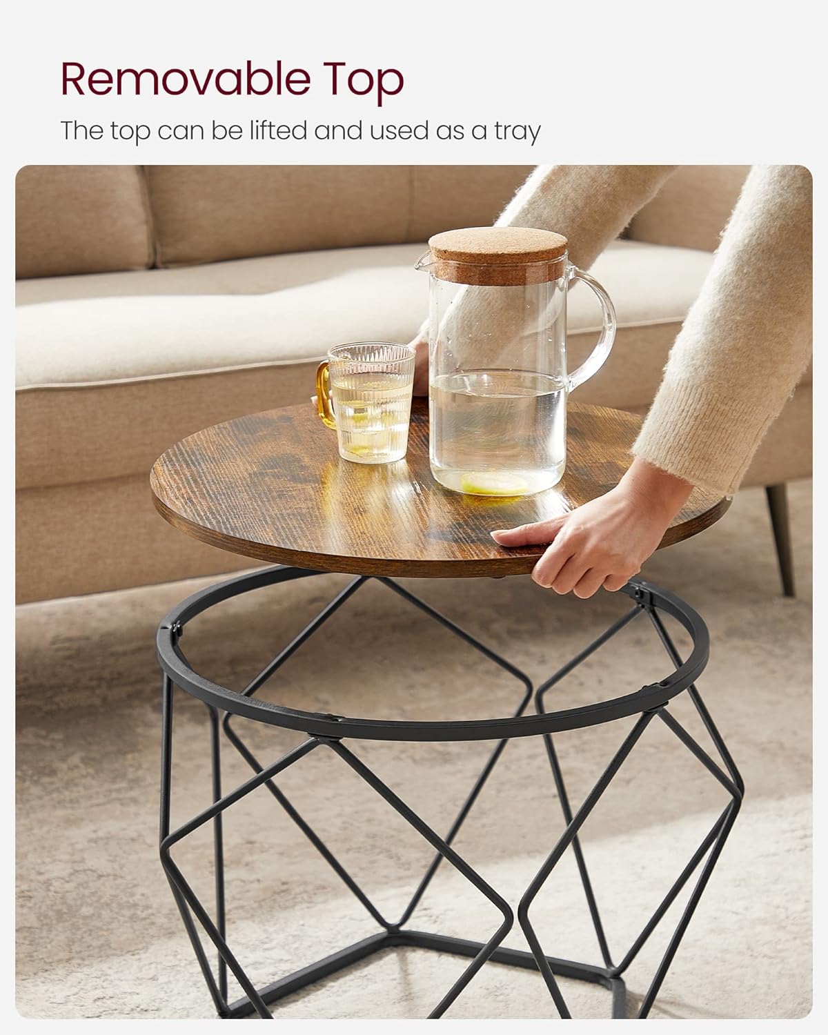 Modern 2-Piece Coffee Table Set for Compact Living