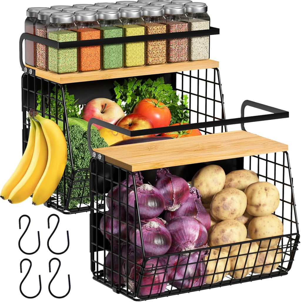 Heavy Duty Magnetic Fridge Shelf Organizer, 15kg Load Kitchen Storage Rack, No Drill Space Saving Organizer for Kitchen and Pantry